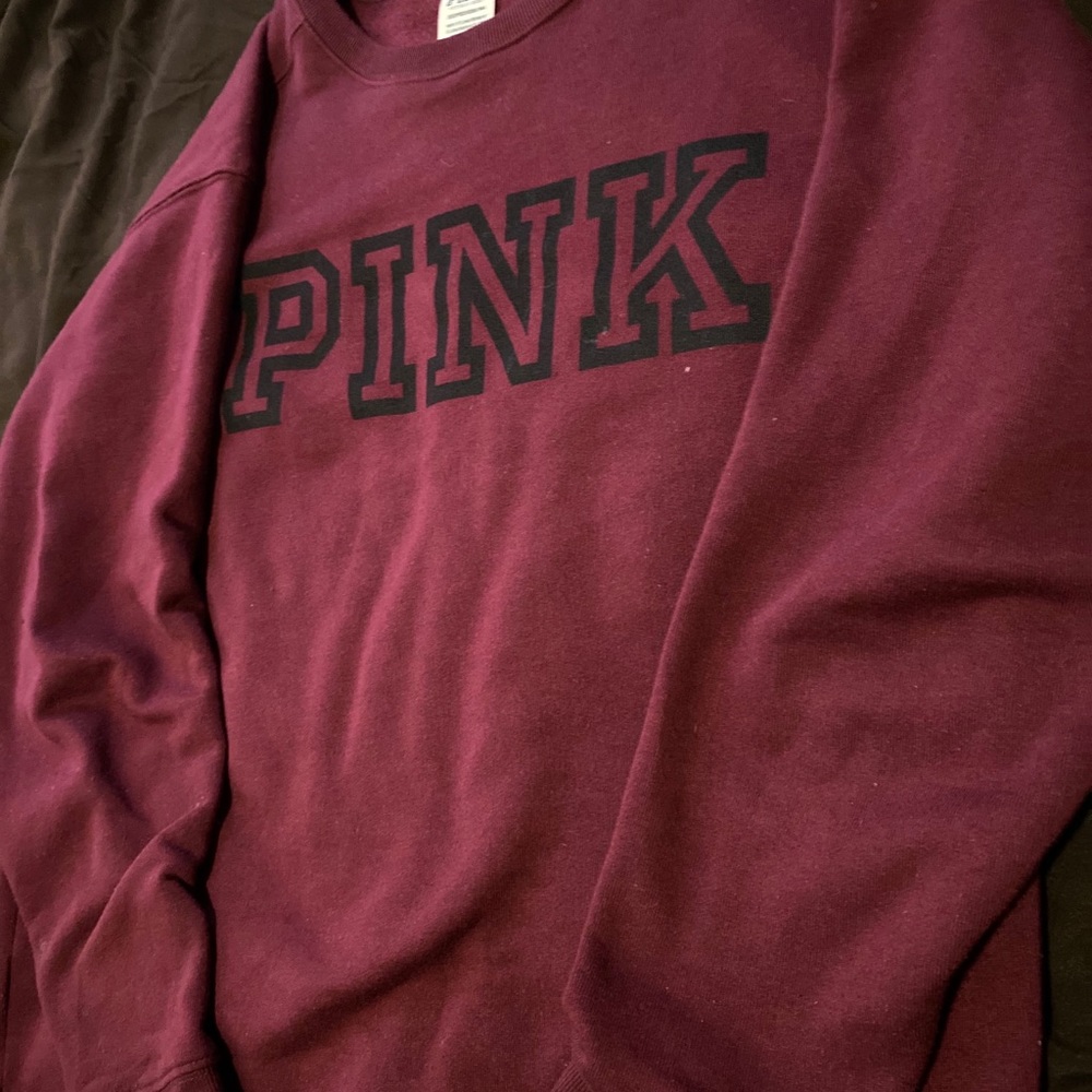 Burgundy PINK pullover sweatshirt